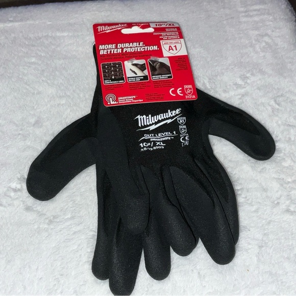 Milwaukee Glove 48-73–8903 Nitrile Gloves A1 Size XL 10”Touch smart Tech New - Picture 1 of 16